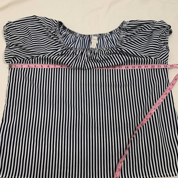Chico's Veritcal Striped Blouse Top - Picture 5 of 12
